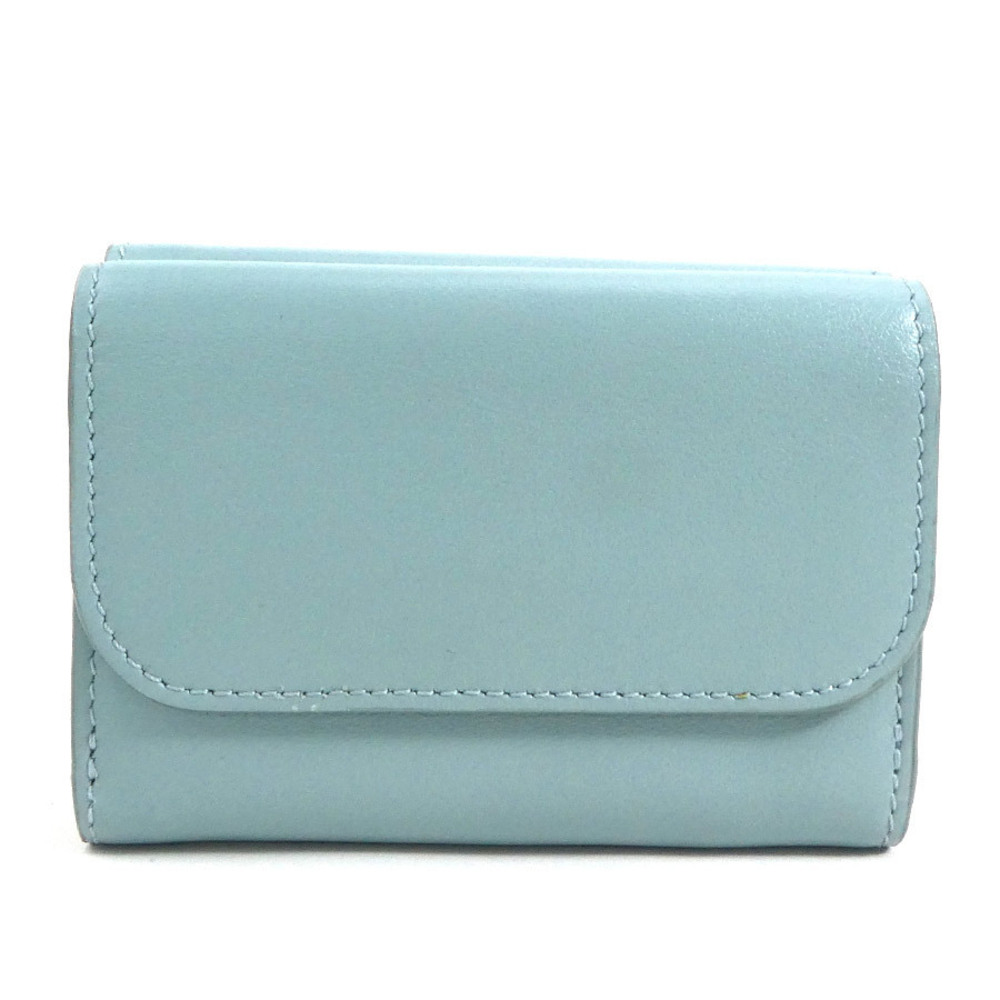 Chloe tri blue leather wallet fold